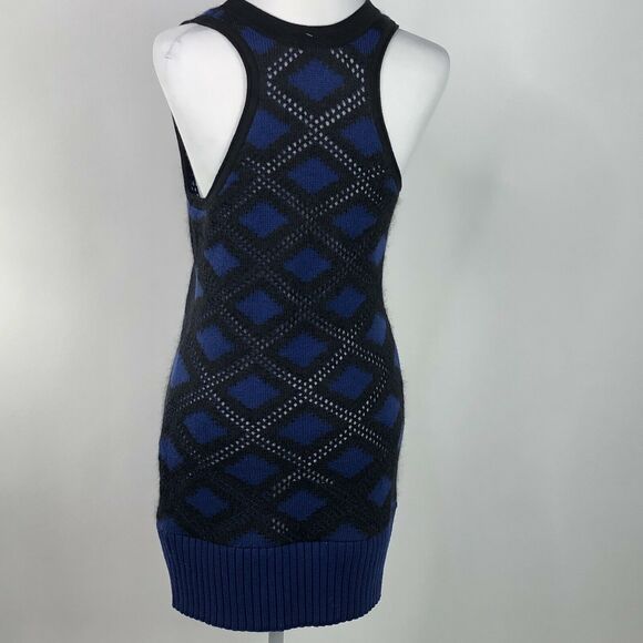 IIsli Knit Tank Dress Black Blue Soft Stretchy Petite Large Sample See Measureme - Picture 2 of 7